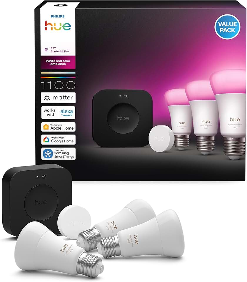 Starter Kit Bridge Pro + Smart Button + 3 A60 E27 Smart Bulb