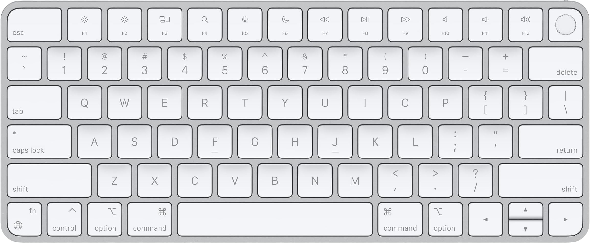 AppleMagic Keyboard with Touch ID (for Mac computers with Apple silicon) - US English - Silver