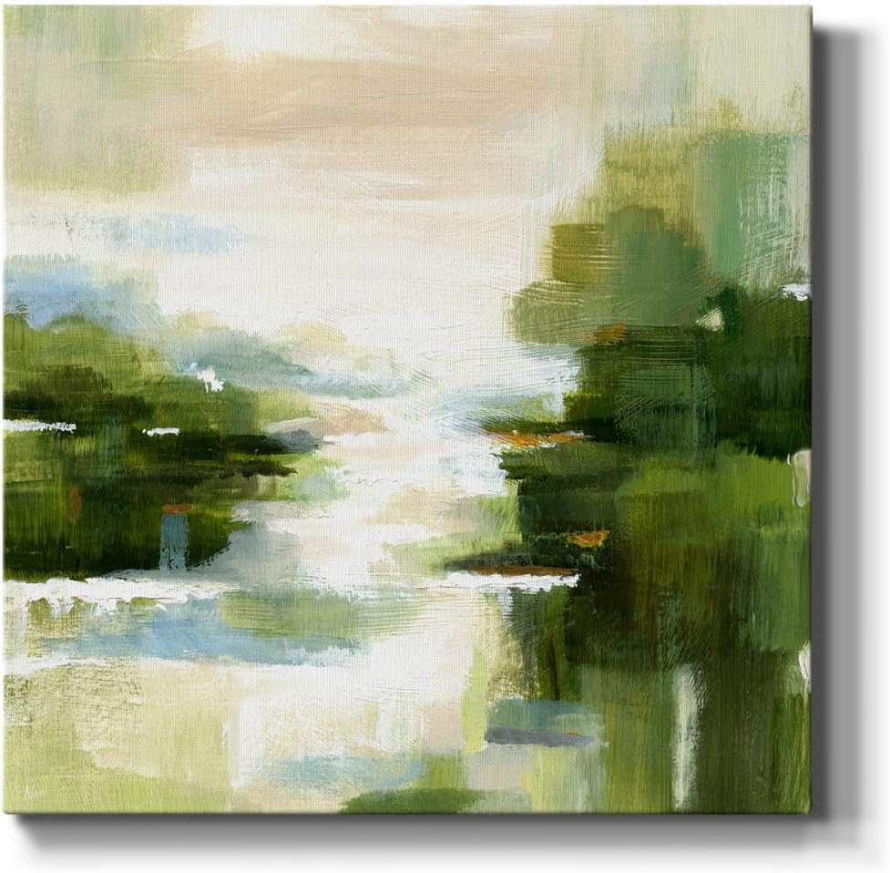 Square Canvas Wall Art Print Abstract Flower Picture Painting Decoration for Living Room Bedroom Bathroom Office, Ready to Hang