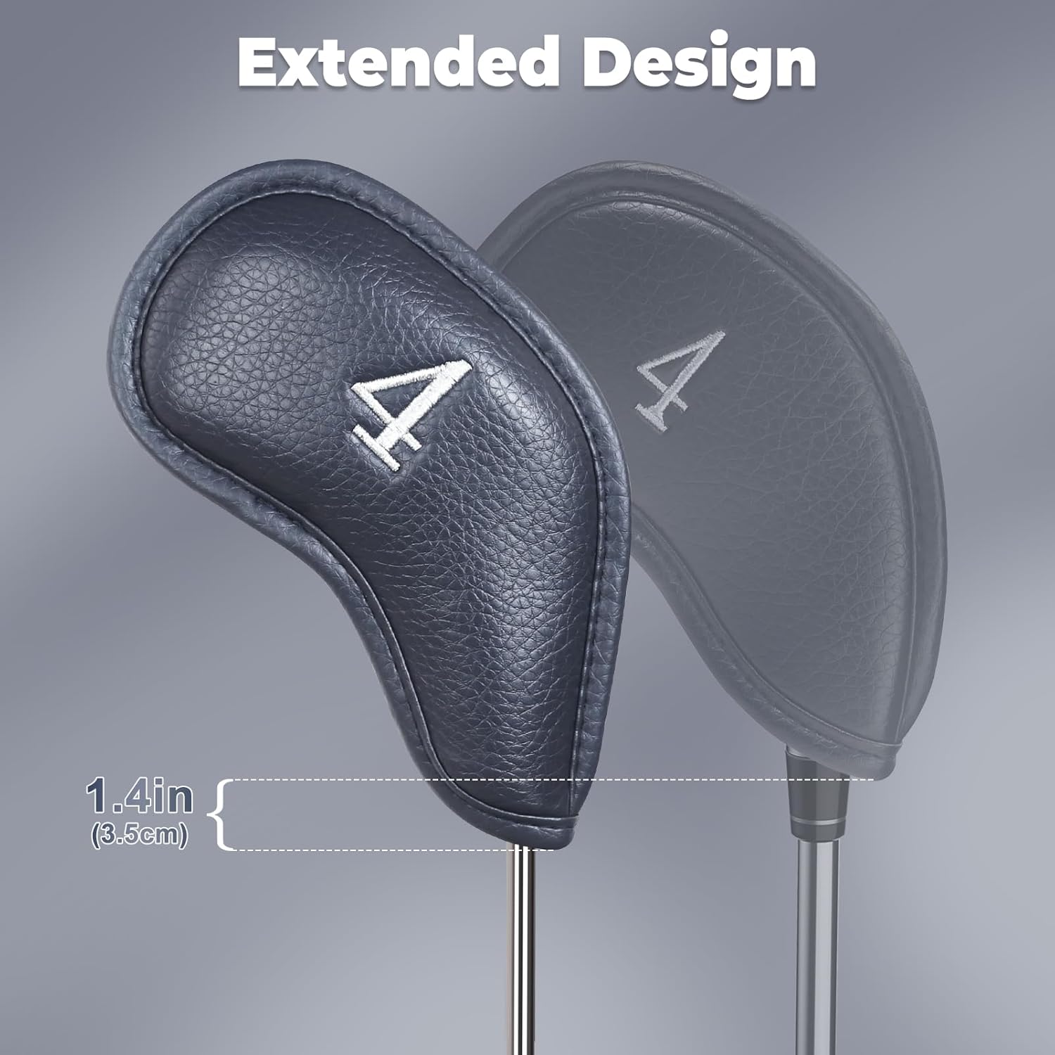 Craftsman Golf Magnetic Iron Headcovers Protective Cover with Large No. Available for Customize Name