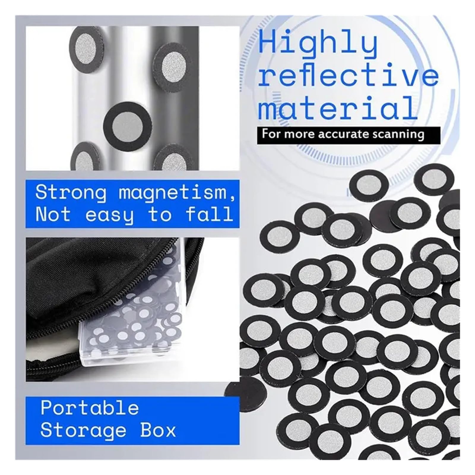 Skanowanie 3D Magnetyczny punkt śledzący Wewnętrzny 6,0 mm Zewnętrzny 10 mm Znacznik punktu referencyjnego dla skanera(1000pcs)