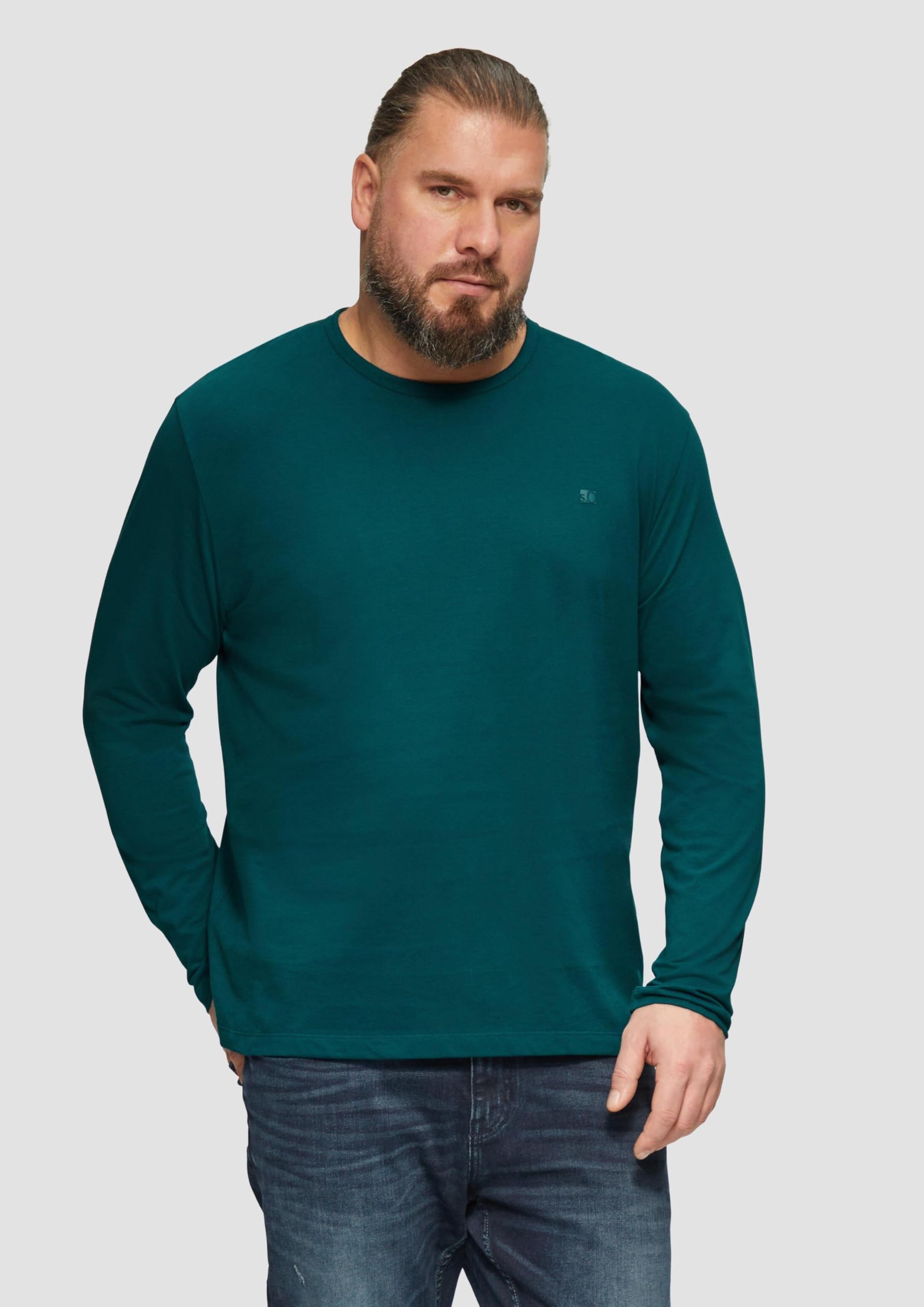 s.Oliver Langarmshirt mit Logo-Detail