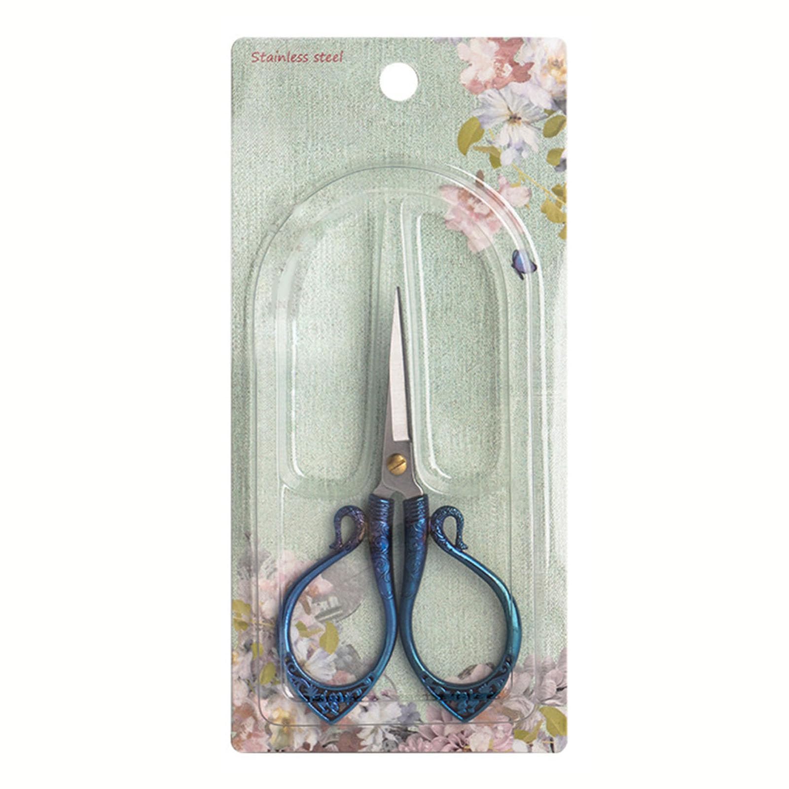 Yrohgkpn Royal Blue Dressmaking Scissors Small Embroidery Stitching Fabric Sewing For Home Needlework Sewing