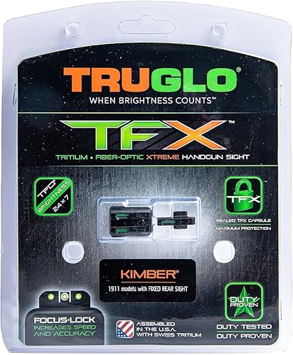 Miniatura 113 de TRUGLO TFX - Mira para pistola Tritio duradero resistente a los golpes, compacto y brillante y fibra óptica Xtreme vista diurna/nocturna