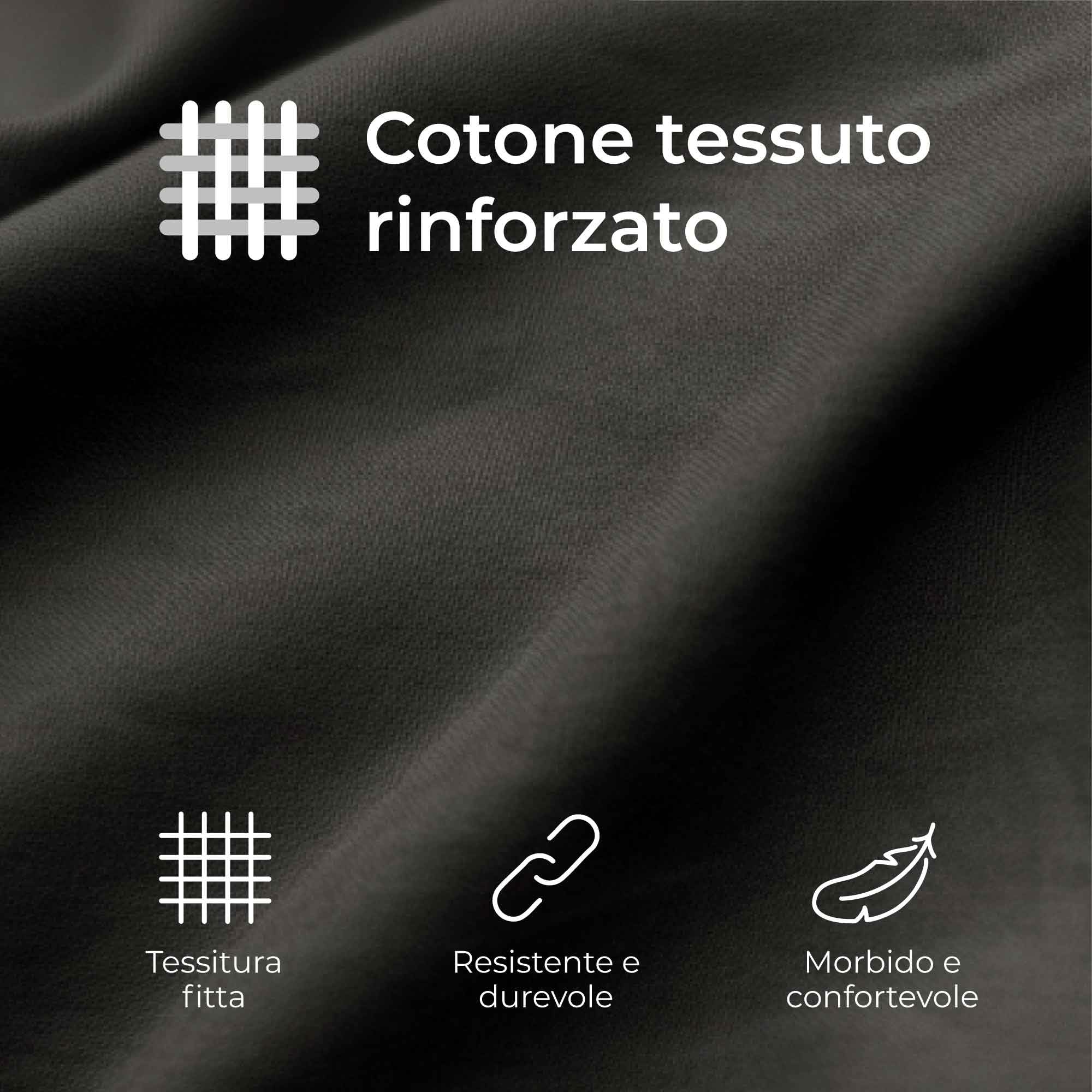 Federe 50x50 Cotone Rinforzato (Set da 2) - Antracite - Trama Fitta a 57 Fili/cm² - Federe Cuscini 50x50 cm - Federe Cuscino 50x50 Certificate Oeko Tex - Dreamzie