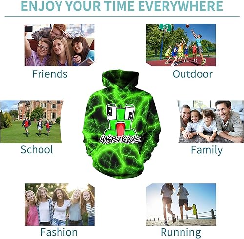 Miniatura 6 de Sudadera con capucha para niños y niñas, suéter de moda