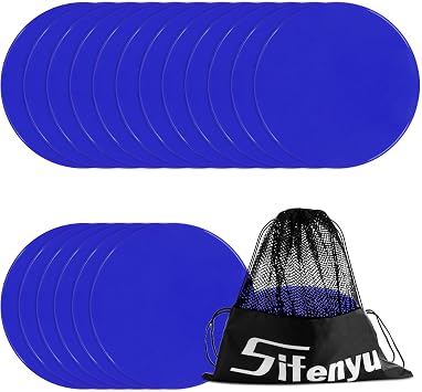 Spot Markers 4inch 9inch Rubber Agility Dots Flat Cones Non Slip Sports Dots Floor Spots Agility Markers for Kids Soccer Football Basketball Speed Agility Training