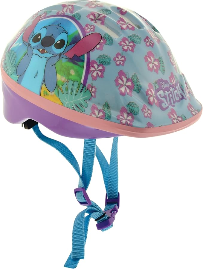 Casco Infantil Disney Stitch con Ajuste Seguro y Material Resistente