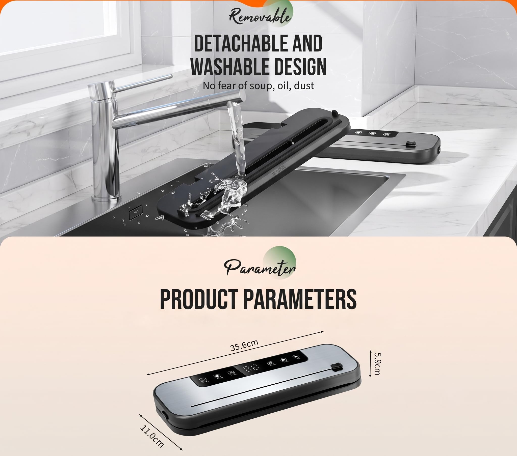 Docoss Vacuum Sealer - Keep Food Fresh! -8