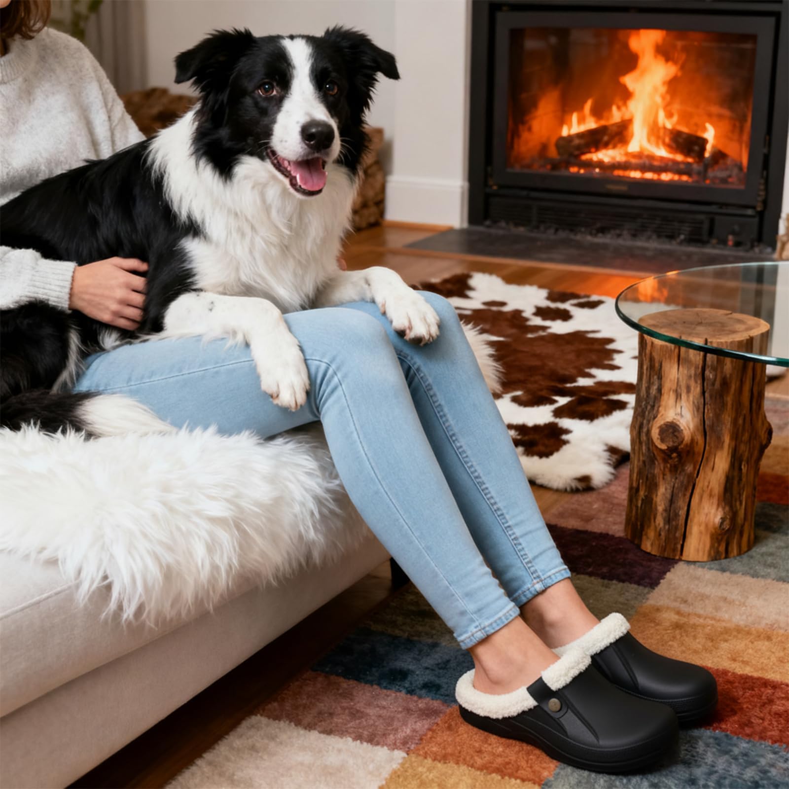 Beslip Fur Lined Clog ZoccoliUnisex - Adulto