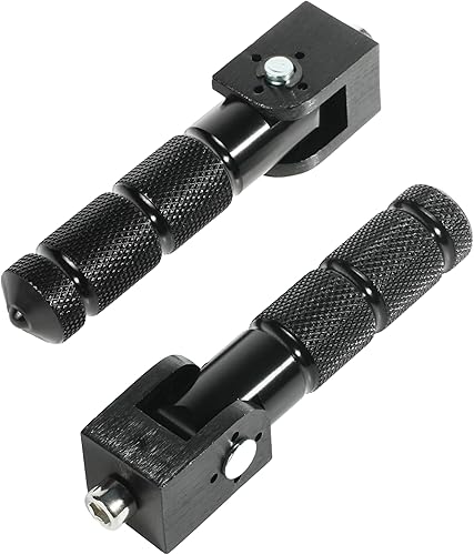 RACOONA Estriberas, clavijas de bicicleta, clavijas de pie plegables para motocicleta, accesorios de coche de 0.315 in, pedal de pasajero plegable