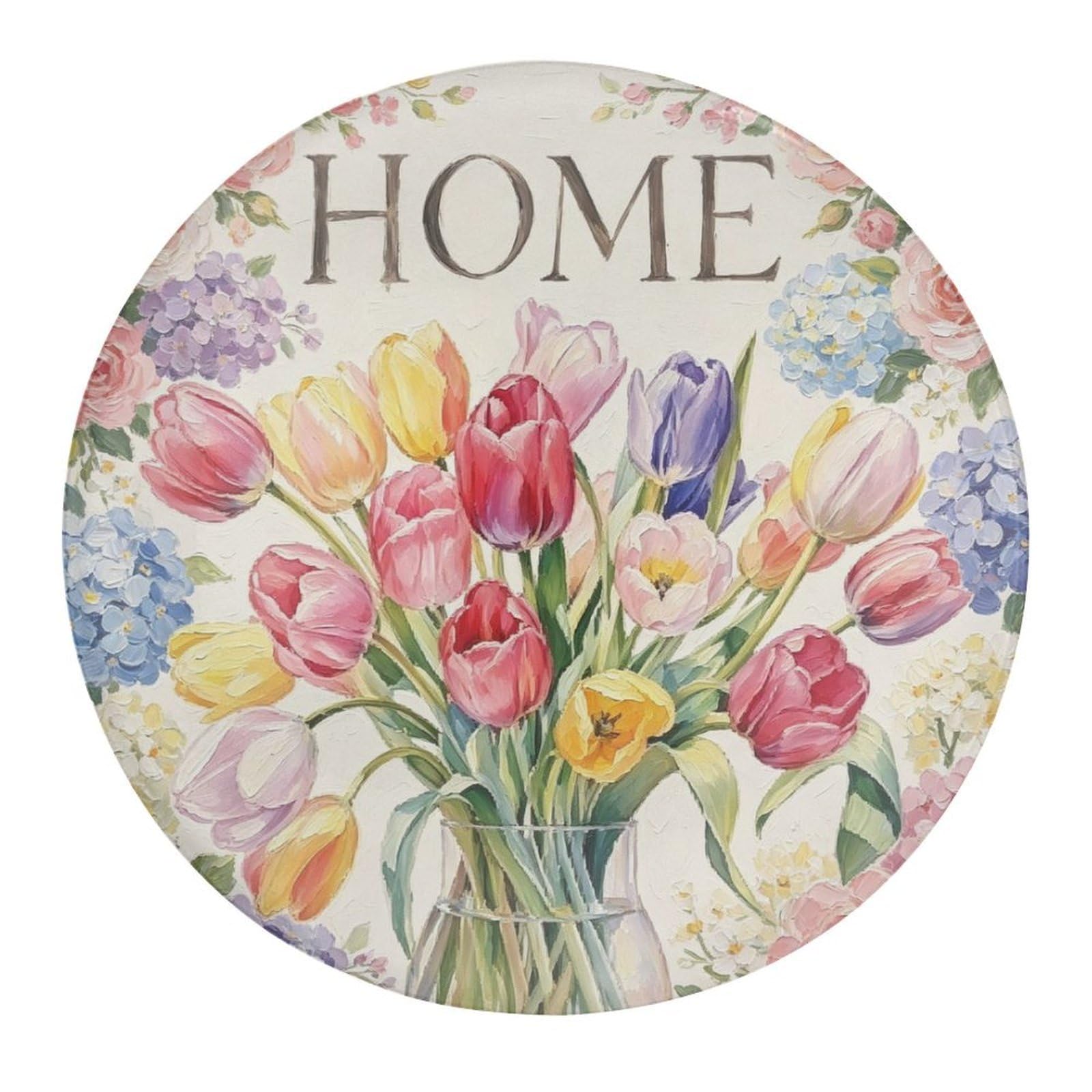 Fekiloot Style Floral Refrigerator Magnet Fridge Magnet4 Pcs
