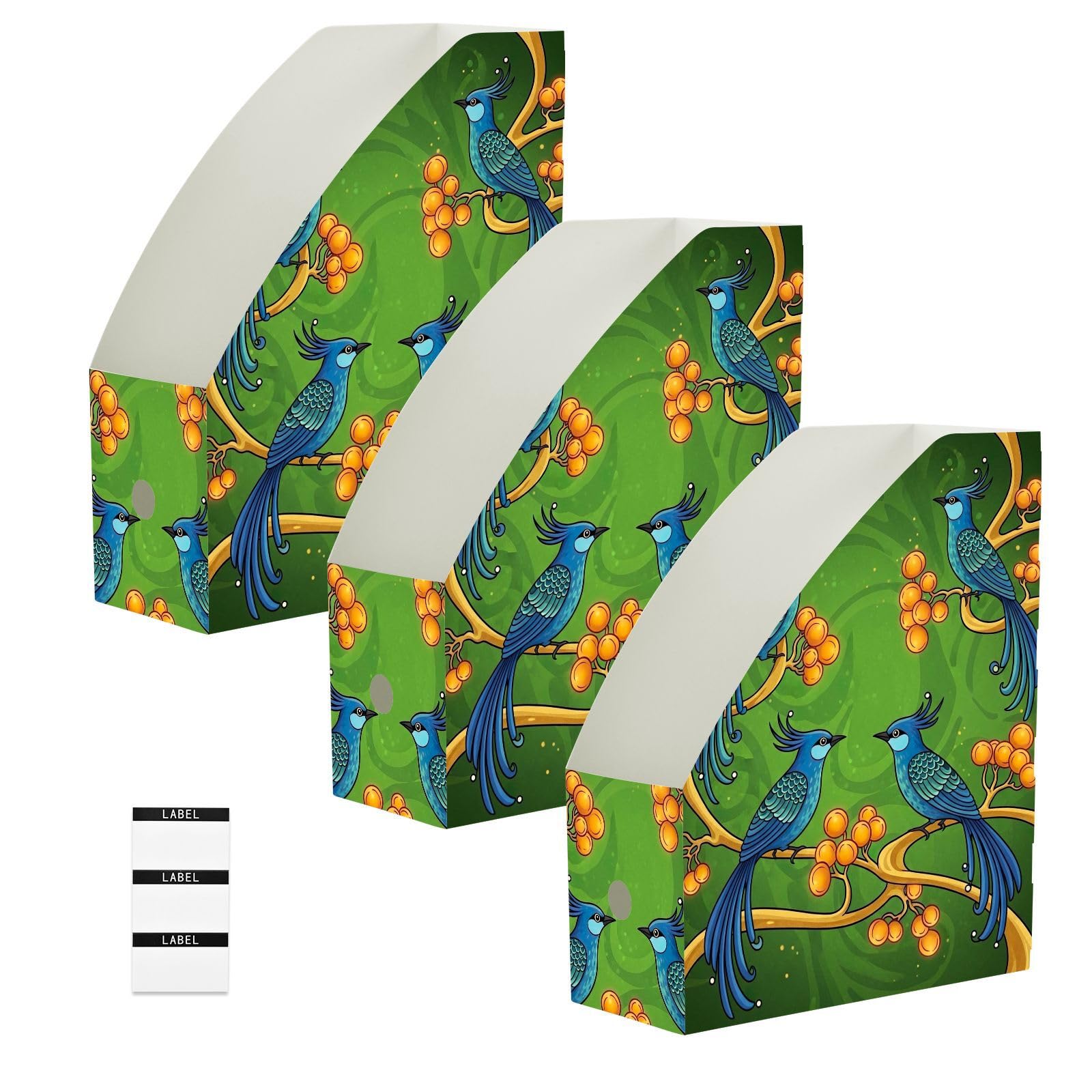 Porte-revues moderne abstrait oiseau vert