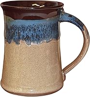 Vista 8 de Clay in Motion Taza grande (Cobalt Canyon)