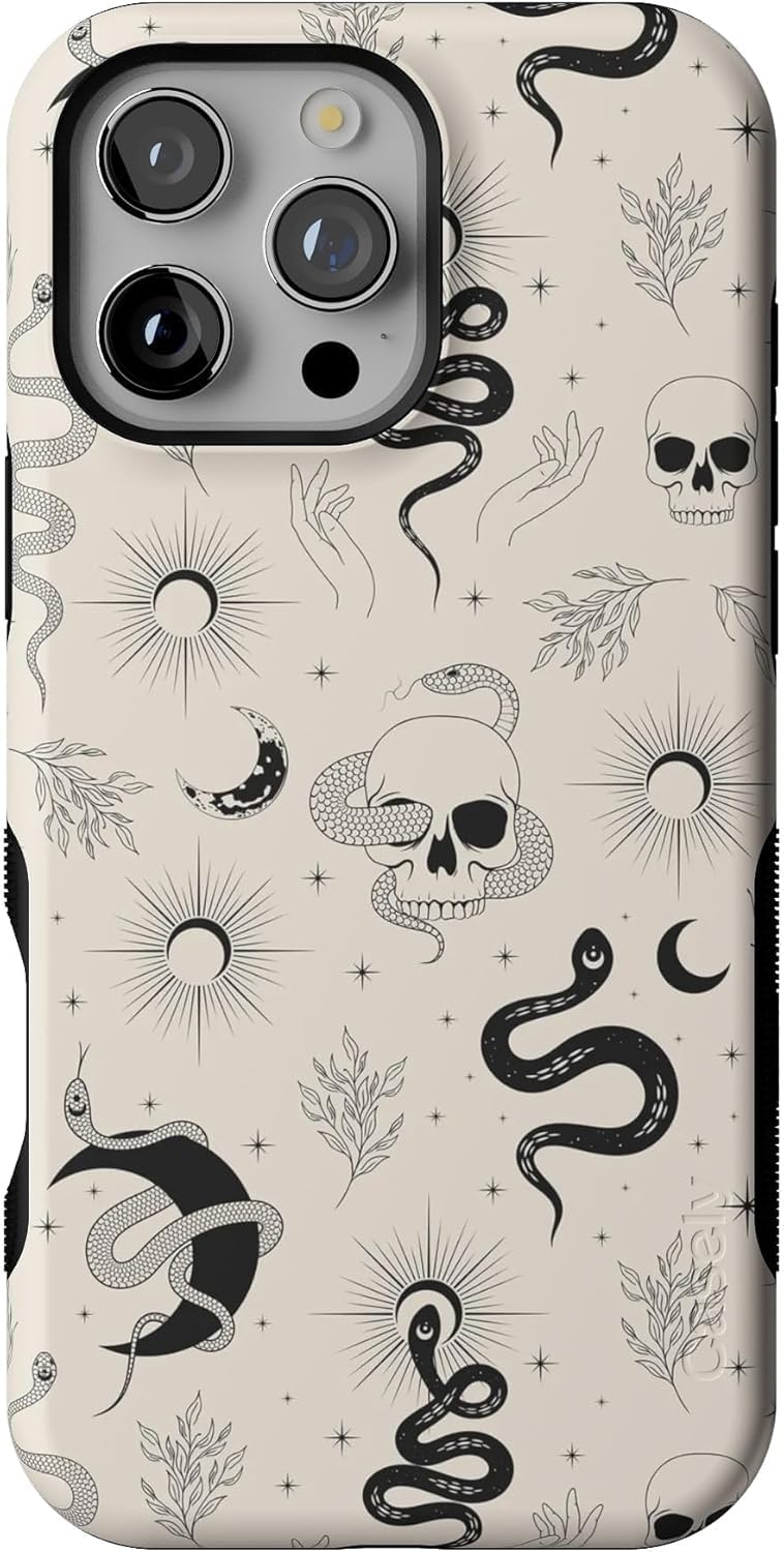 Casely iPhone 16 Pro Max Case | No Further Explanation | Snakes & Skulls | Bold Protective Design | Compatible with MagSafe