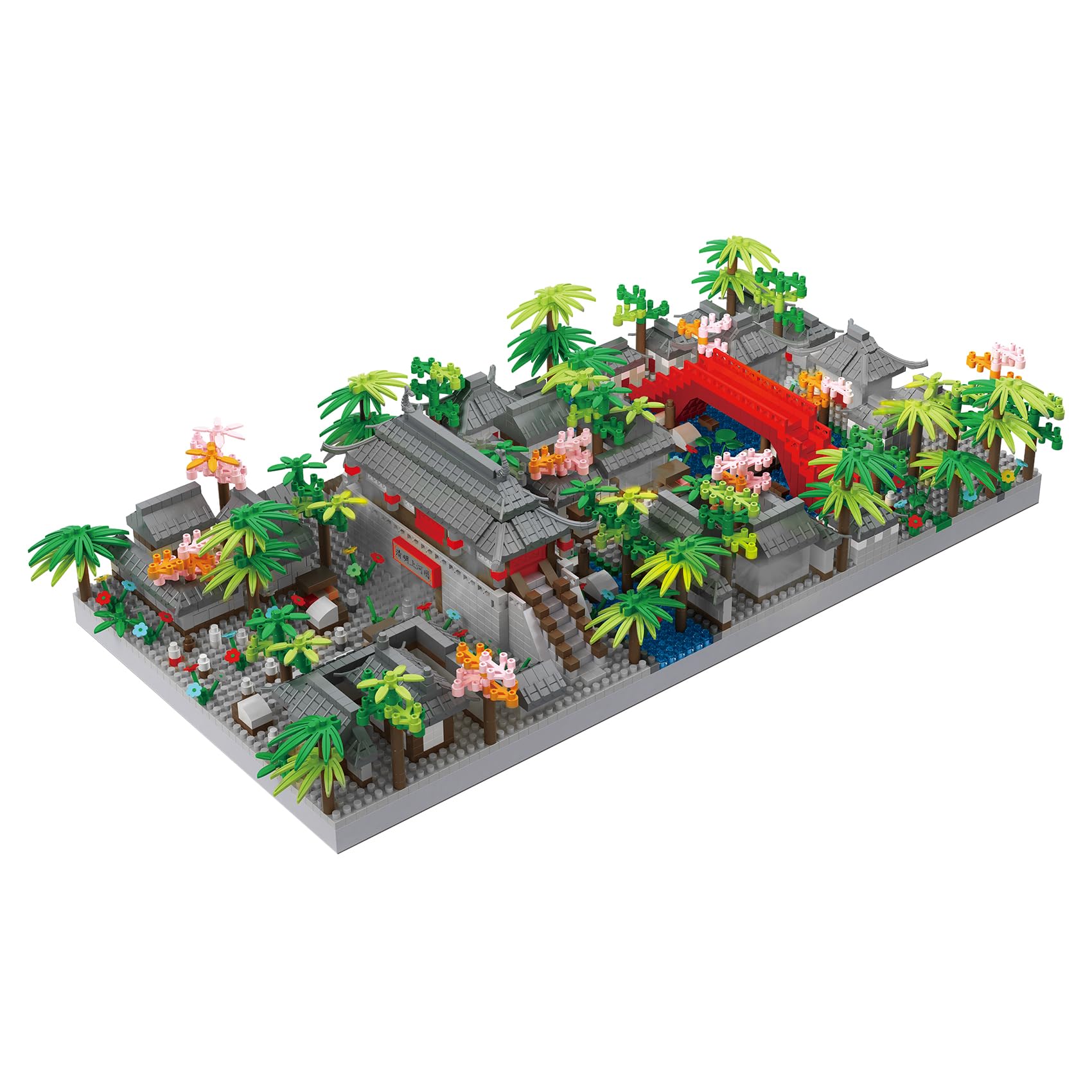 Amazon.co.jp: LULUFUN ミニブロック 富士山 桜 五重塔 立体パズル