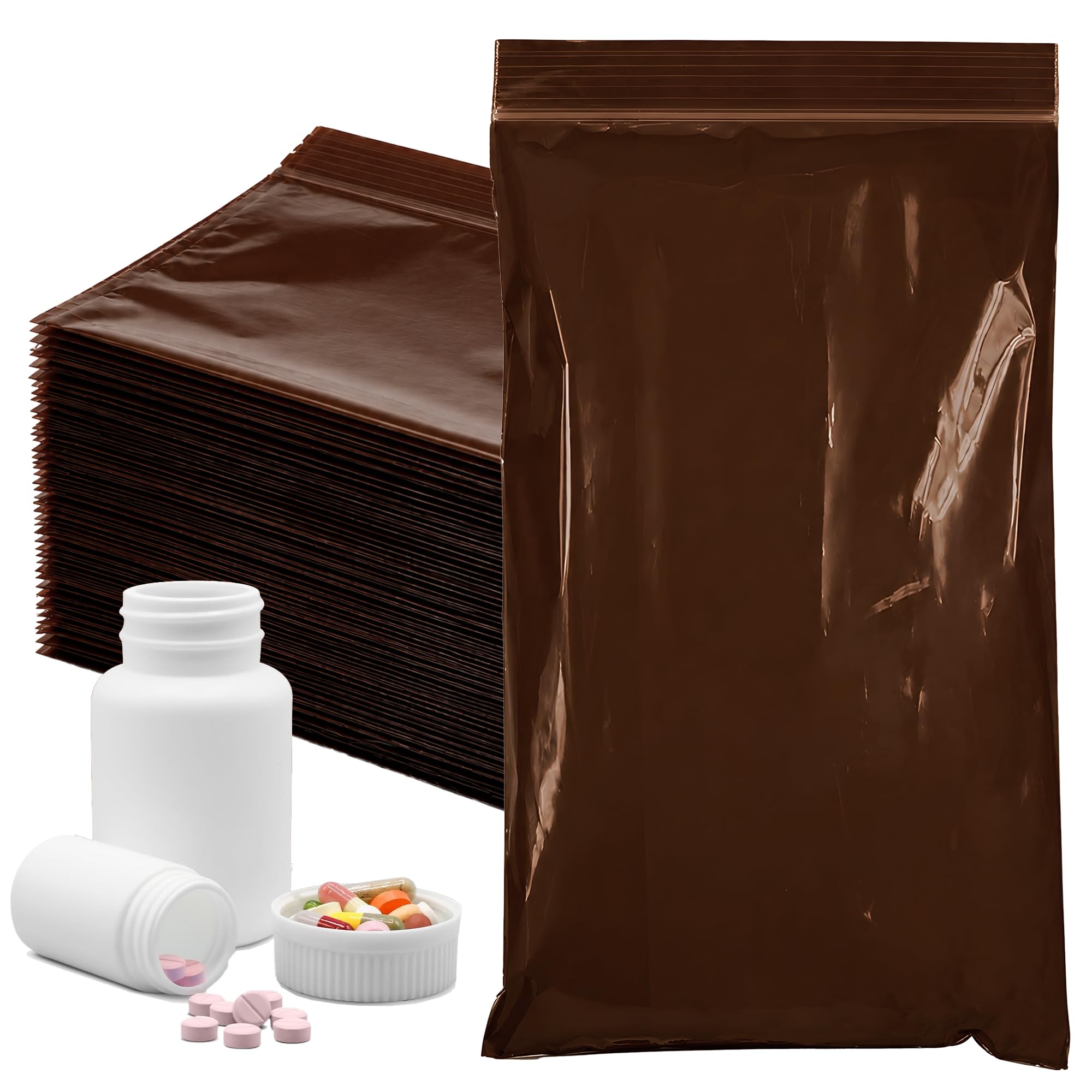 Amazon.com: APQ Supply Amber Zipper Bags, 8 x 14 Inches, Light