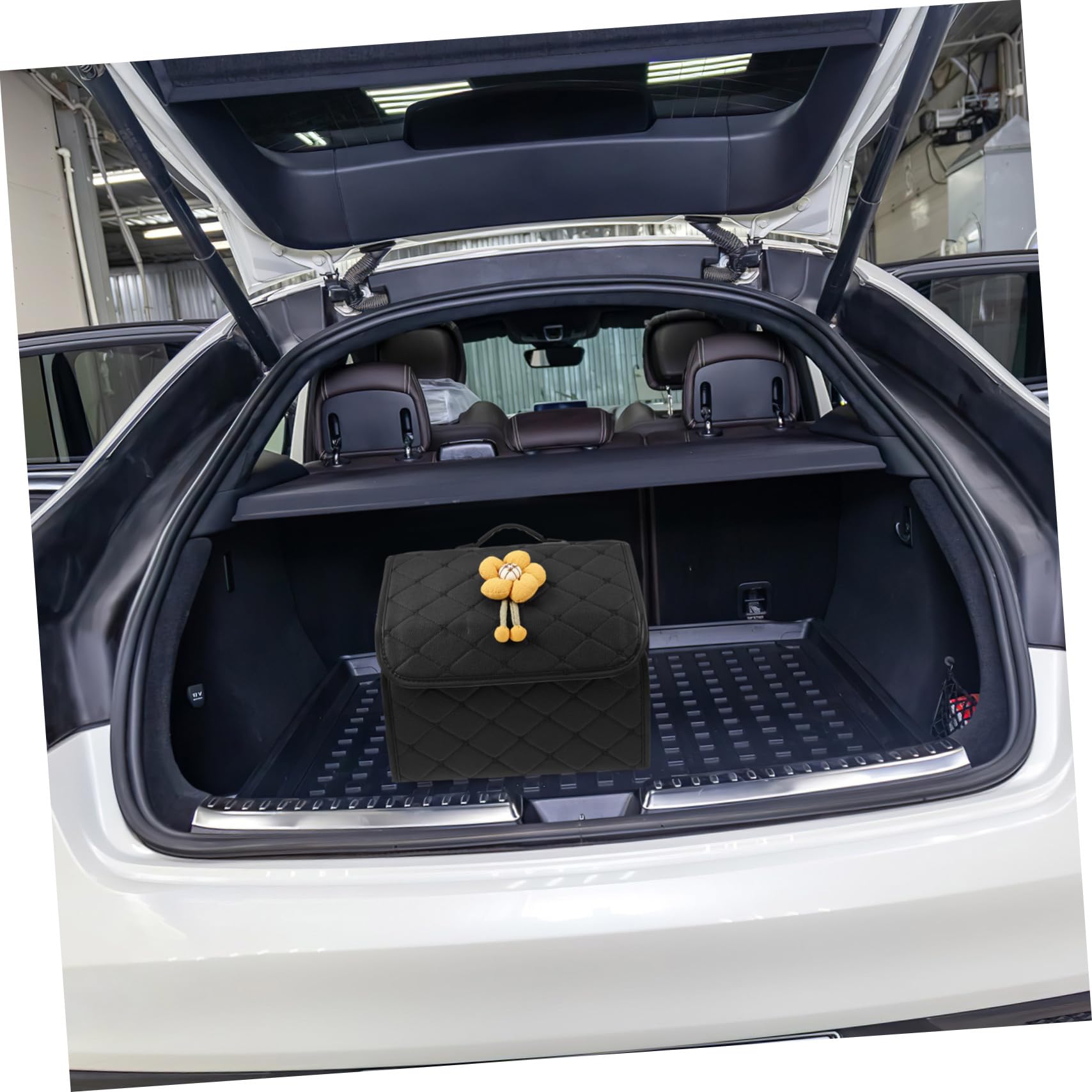 Organizador De Maletero Multifuncional Gran Capacidad De Almacenamiento Fácil De Limpiar y Diseño Encantador Para Coches Para Mantener Ordenados Herramientas y Compras