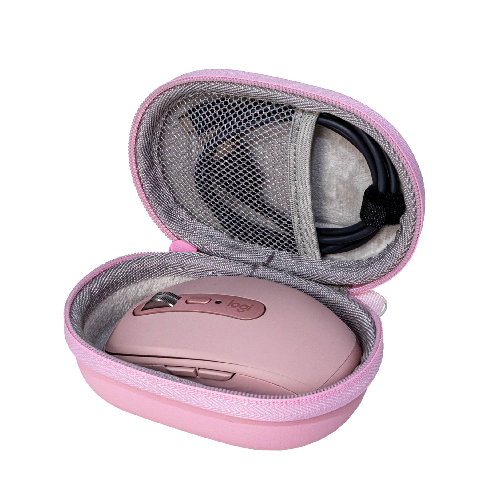 Small Travel Hard Mouse Case Carrying Pouch Bag Holder for Logitech MX Anywhere 3S/ Anywhere 2S/ Anywhere 3/ Anywhere 2/ Compact Performance Wireless Mouses (Pink)-image-18