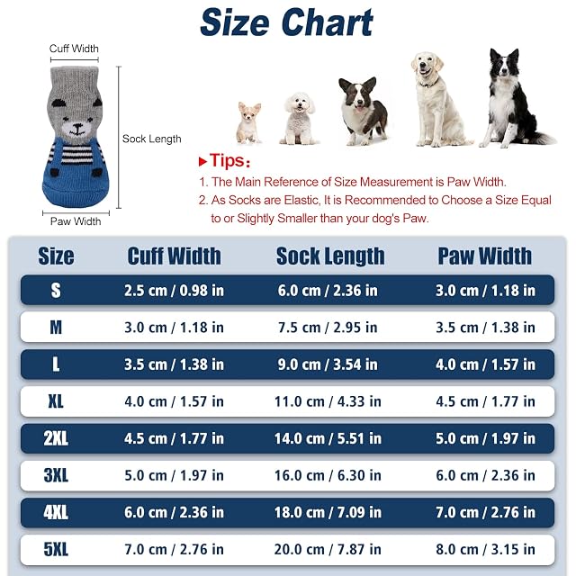Foto 2 de 7 de PETLOFT 4 Piezas Calcetines Antideslizantes para Perros