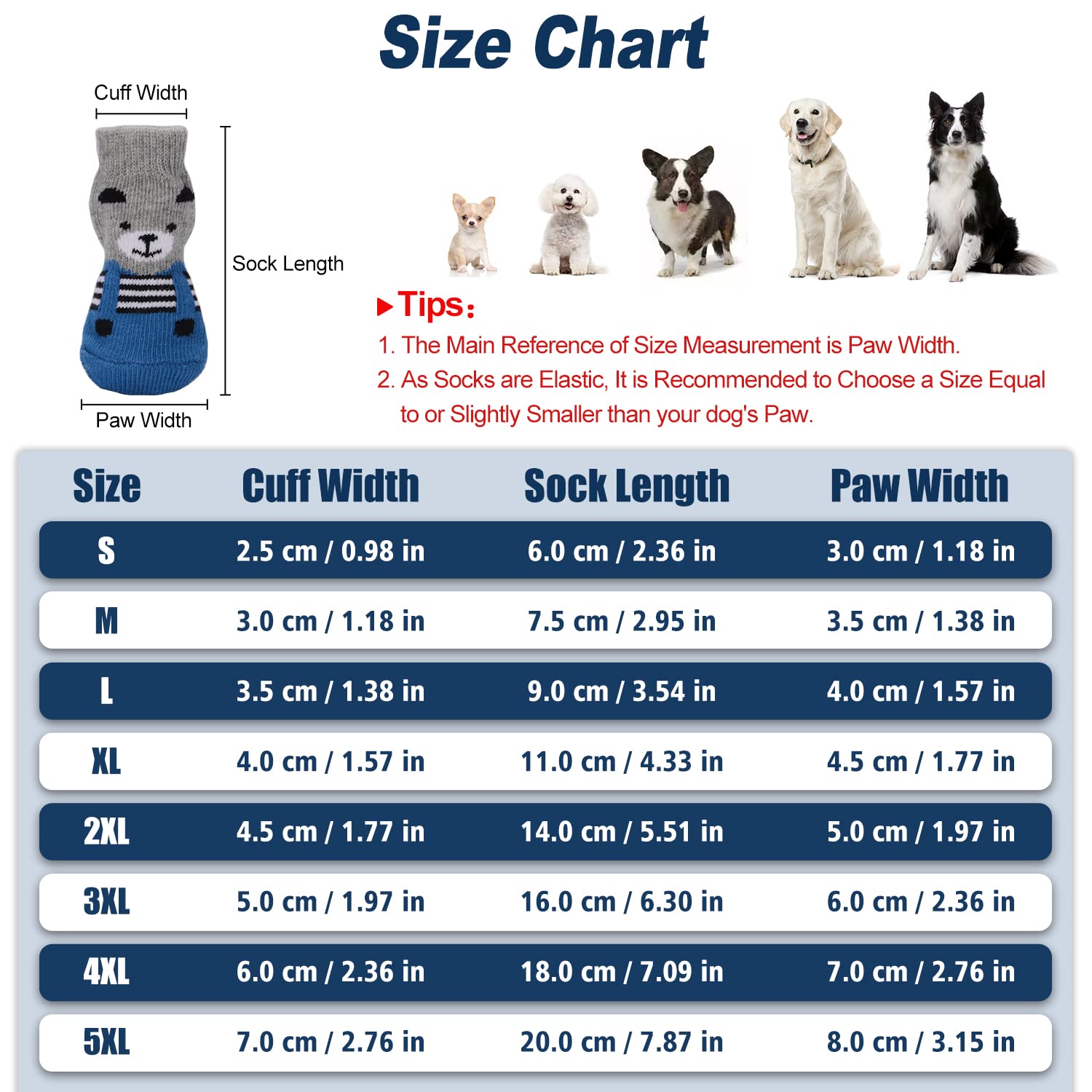 PETLOFT Chaussettes antidérapantes 4 pièces, Sangles réglables, Protections Souples Pattes, empêchent Glisser, pour Chiens Grands et Petits (Gris, M)