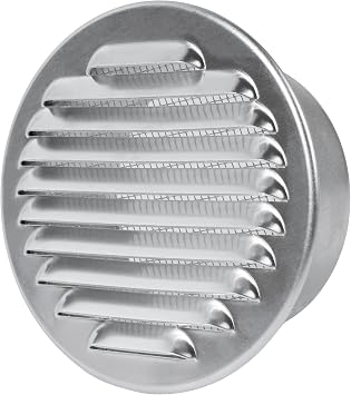 Repa Market 4 Inch Aluminum Louver Vent Cover/Wall or Duct Mount Exhaust and Intake Air Grille with Built-in Steel Mesh Screen/Exterior Duct HVAC Vent/Soffit Vents for Bathroom, Dryer & Attic