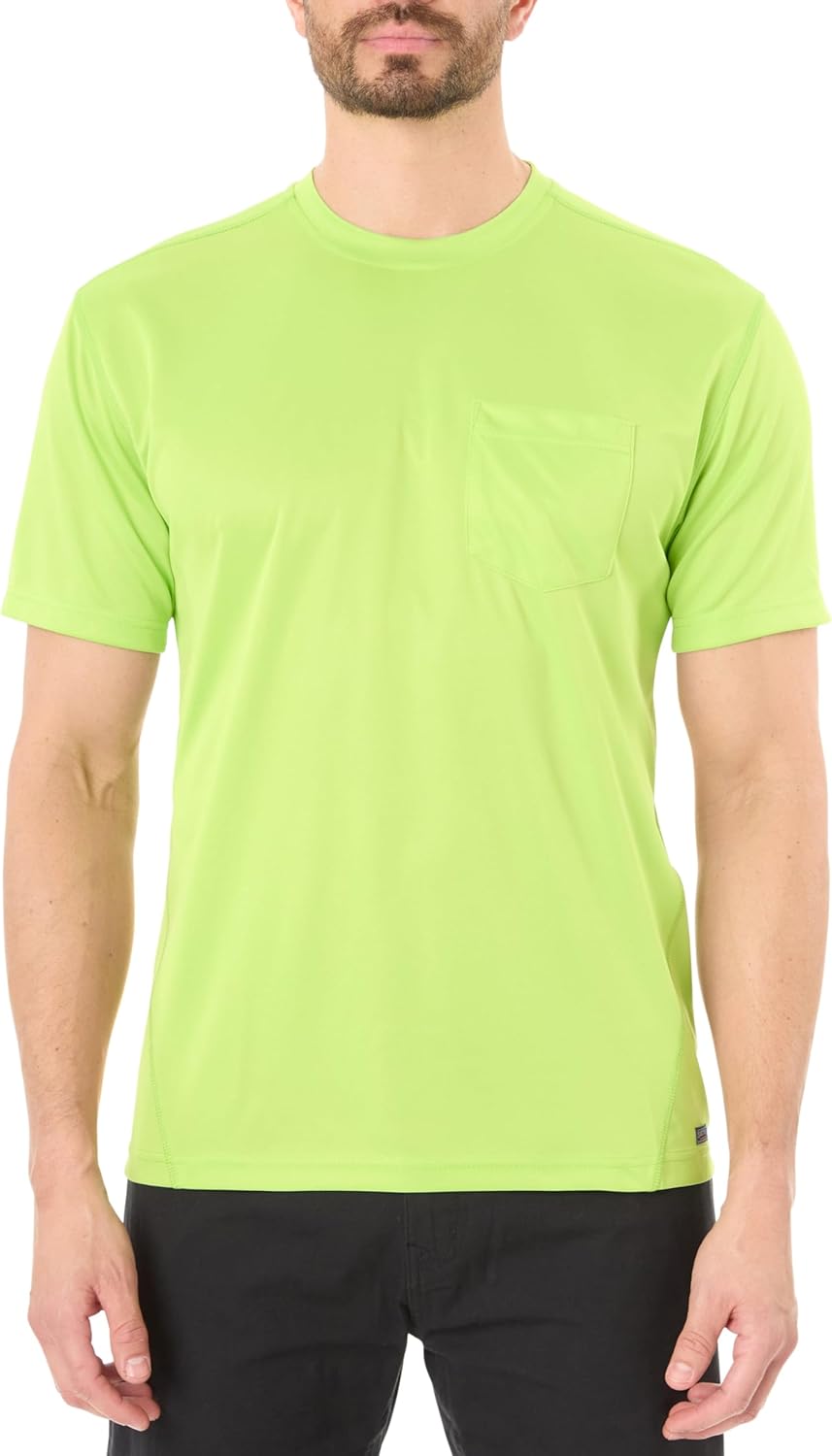 Smith's Workwear Men's Performance Pocket Tee Medium Lime