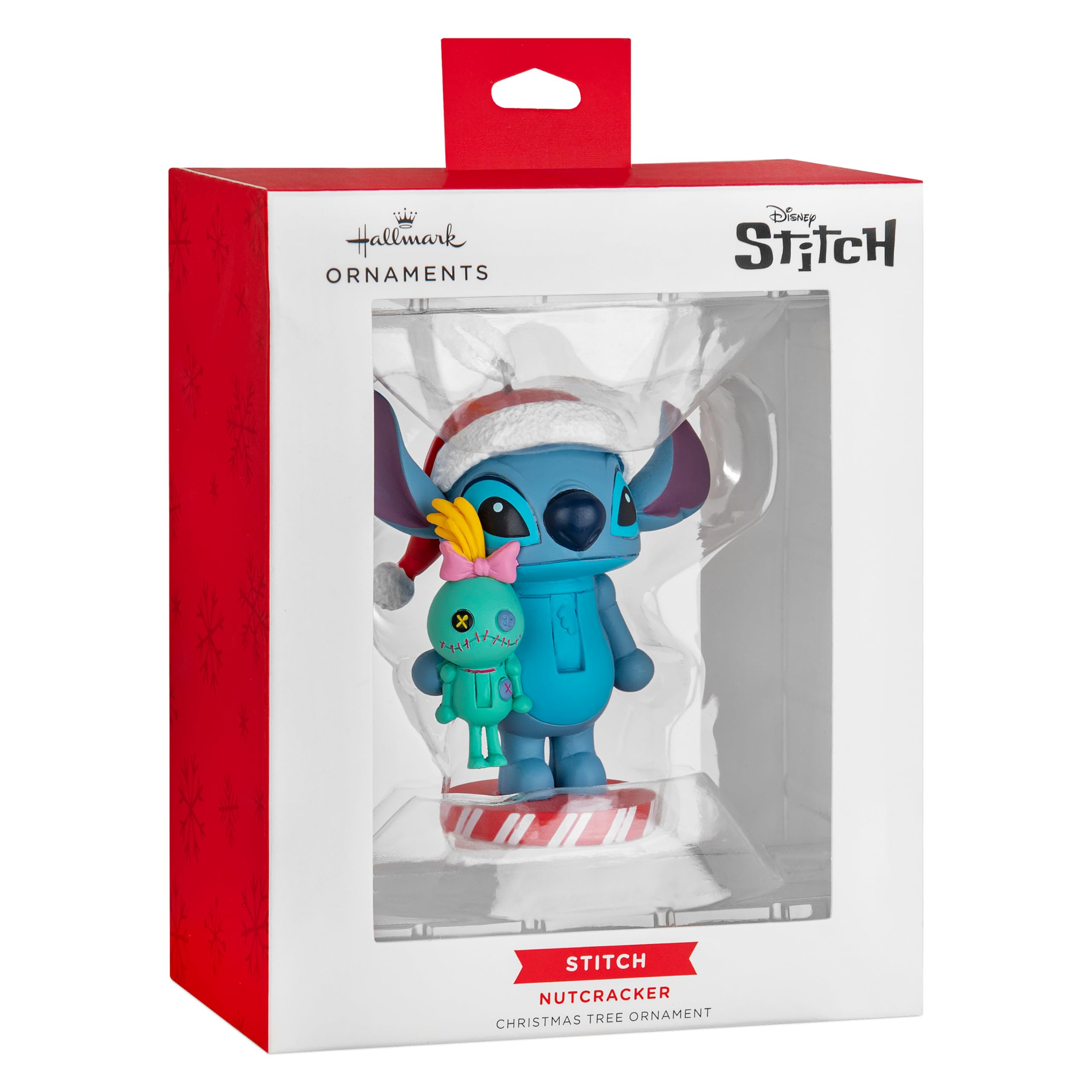 Hallmark Stitch & Scrump - Ornamento schiaccianoci per albero, Disney, Lilo e Stitch, da collezione, blu