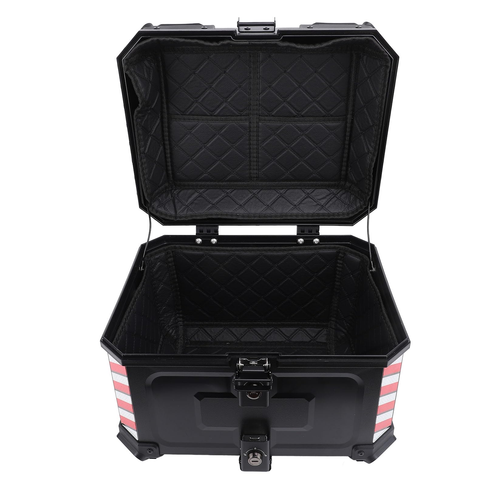 Gonetre Baúl Moto 45L, ABS Impermeable con Cierre de Seguridad para Casco