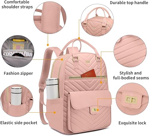 Miniatura 3 de Mochila escolar para adolescentes y niñas, bonita bolsa estética con compartimento para laptop para viajes de estudiantes universitarios, mochila