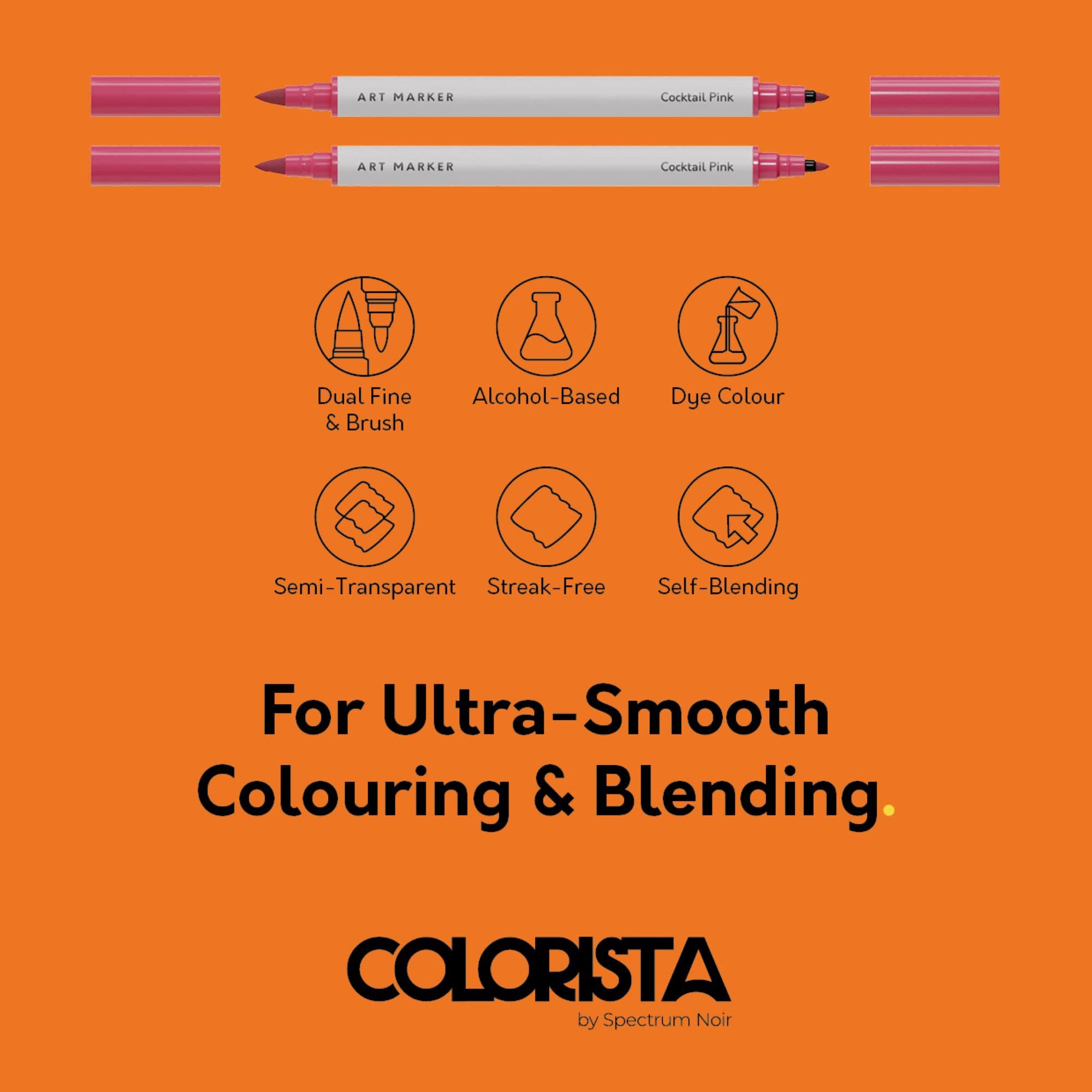 Spectrum Noir Colorista Art Markers - Pack of 8 - Rich Shades - Image 3
