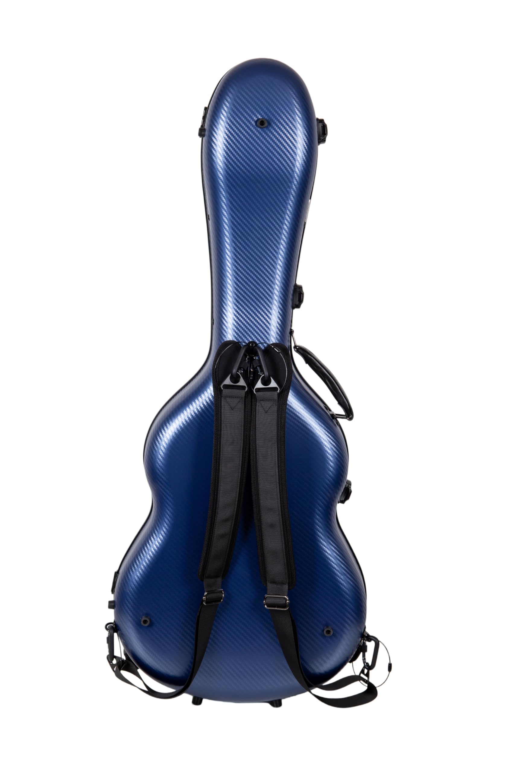 Crossrock Poly Carbon pasuje do gitar klasycznych 4/4, etui odporne na zarysowania w kolorze niebieskim (CRF4020CBL)