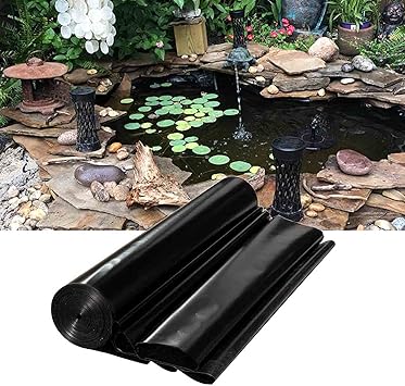 Image pond liners for small ponds Easy to Cut, Preformed Pond Liners Waterproof, black Sunscreen Koi Pond Liner, for Fish Ponds,Water Features,Fountains,Various Sizes Image pond liners for small ponds Easy to Cut, Preformed Pond Liners Waterproof, black Sunscreen Koi Pond Liner, for Fish Ponds,Water Features,Fountains,Various Sizes