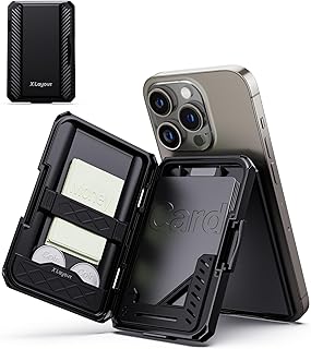 Magnetic Wallet with RFID Blocking | X-Pocket| Magnetic Card Holder & Phone Stand | Heavy Duty Phone Wallet | Splash-proof MagSafe holder for iPhone 16/15/14/13 Series