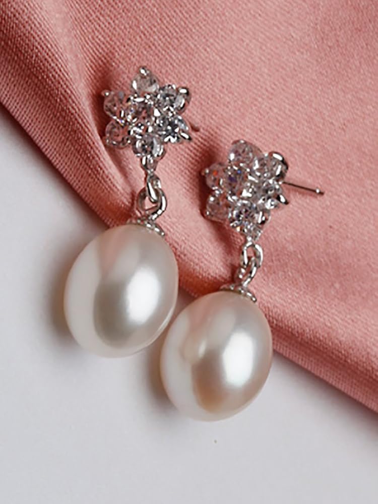 天然パールピアス Amazon | ［エックスファニー］XFANY パールピアス 天然淡水涙粒