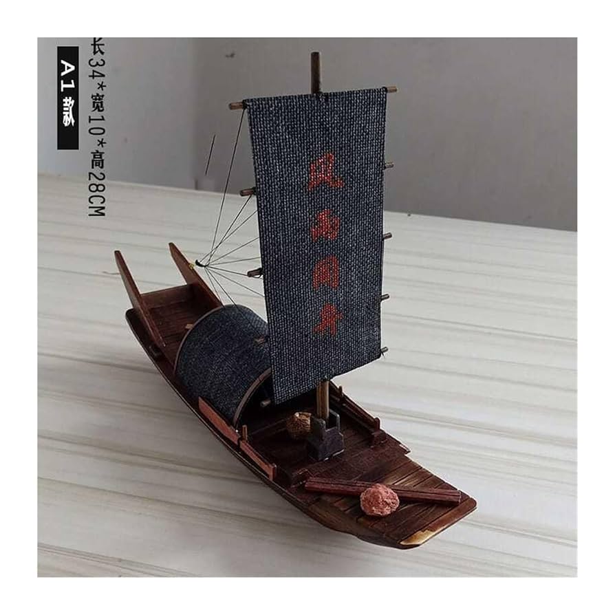 木製セーリングボートモデル 約120cm Amazon | 1/120スケール 木製 モデルボート 帆船モデル 船模型