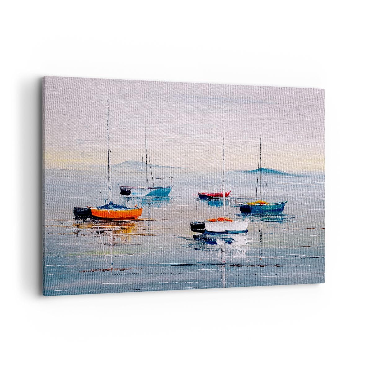 Lienzos decorativos 100x70cm Cuadro Sobre Lienzo Moderno Náutico Veleros Playa Grande Dormitorio Cocina Cuadros Pared Imágenes Cuadros Decoracion Salon Wall Art Prints Decor Canvas AA100x70-6026