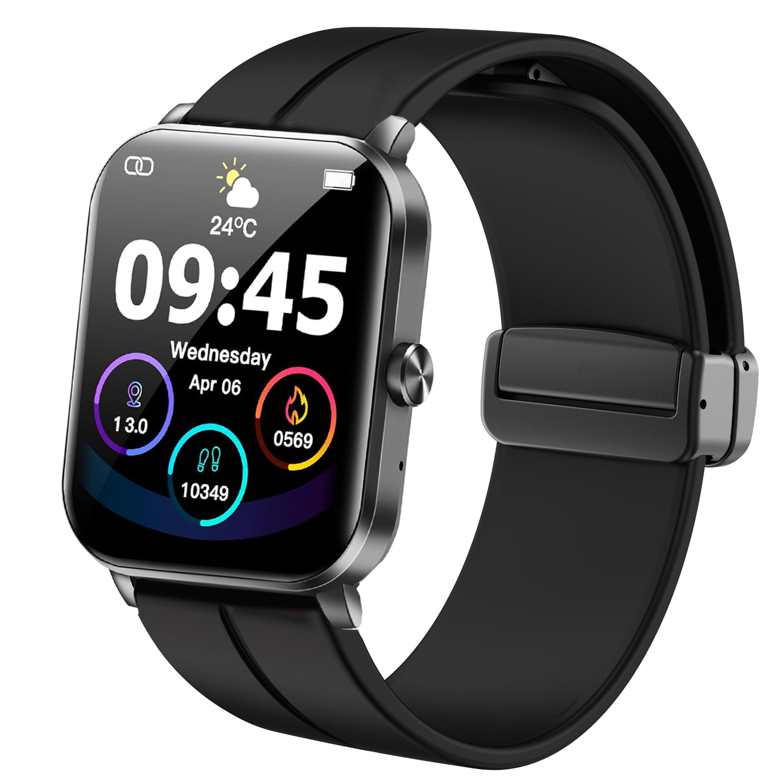 LamshawCompatible for BHNYBWUL Smart Watch Bands, 22mm Soft Silicone Sport Wristband Replacement Straps Compatible for QONBINK, BHNYBWUL, Jacoosa L70 1.85" Smart Watch, Compatible for JeeJTek Gaea TGW008, REVV TGW101 Watch