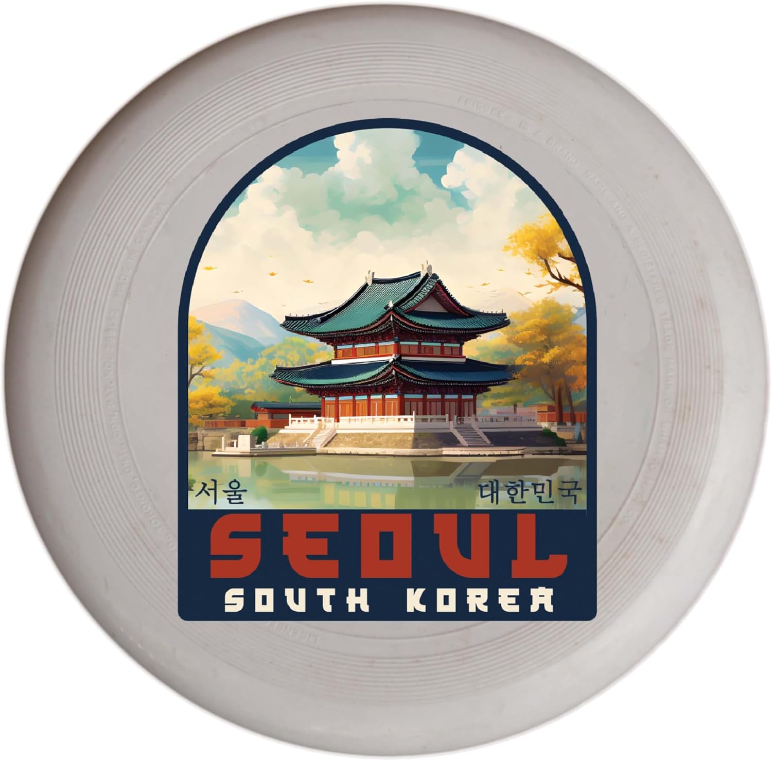 Seven Springs Pennsylvania Ski Slopes Design Souvenir Flying Disc 4-Pack