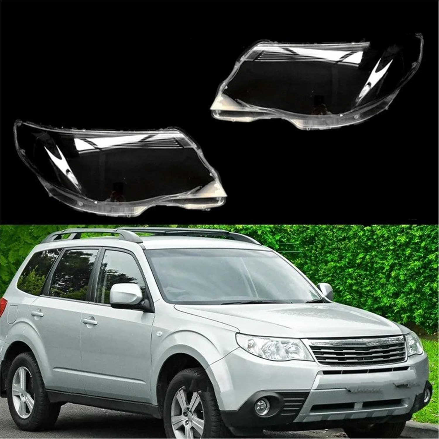 Car Front Headlight Shell For Subaru For Forester SH 2009-2013 Transparent Housing Front Headlights Lens Shell Cover Glass Lampcover Lampshade Car Headlight Cover