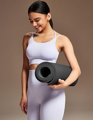 Miniatura 6 de Ewedoos Tapete de yoga antideslizante de elastómero termoplástico, tapete de ejercicio ecológico para yoga, pilates y ejercicio de piso, tapete