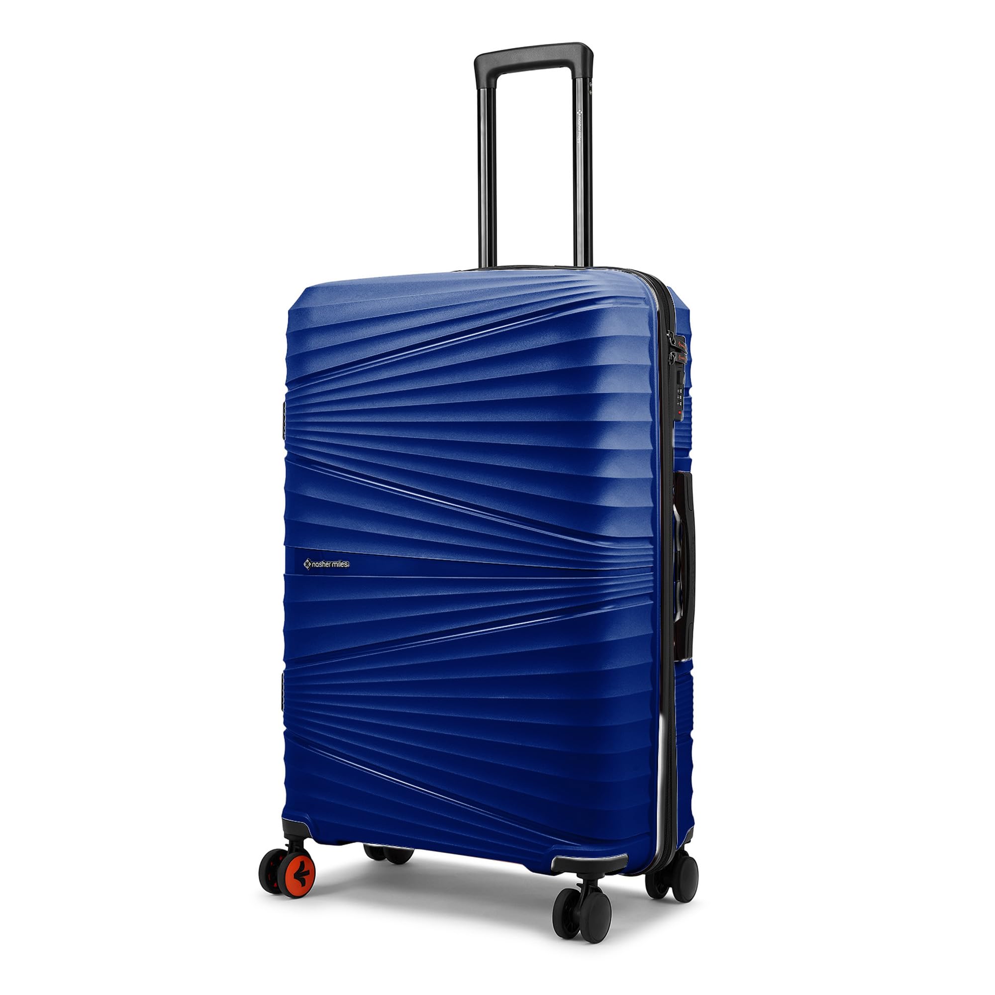 Mumbai Hard-Sided Polypropylene Check-in Luggage 28 inch | 75cm | 8 Wheels Large Trolley Bag for Travel | Suitcase (Navy Blue) discount deal
