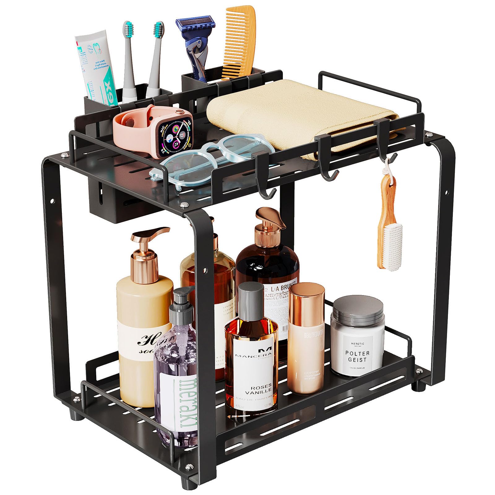 小物 BATHROOM COUNTERTOP ORGANIZER human made Amazon.com: Hihotiner 2 Tier Bathroom Countertop Organizer