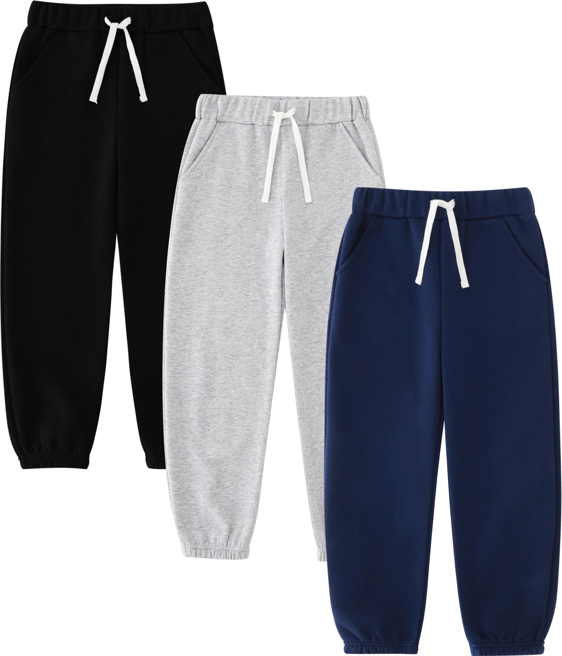 Jungen-Jogginghose mit Fleecefutter, athletische Hose, Größen 4T-8