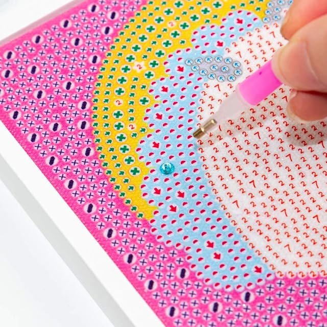 Foto 7 de 8 de DonElton Diamond Painting Kit Completo DIY - Kit Pintura Diamantes 5D con Marco de Madera 15x15 cm