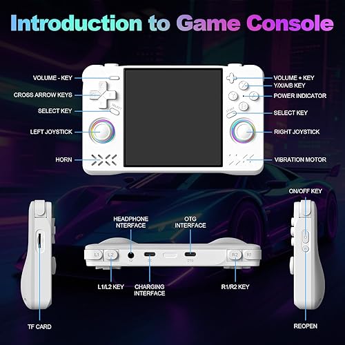 Miniatura 6 de Ultrabatt XF40H Retro Handheld Game Console, 4.0 inch HD Screen, Linux 64-bit System, 18000+ Classic Games, WiFi Multiplayer-Pocket Video