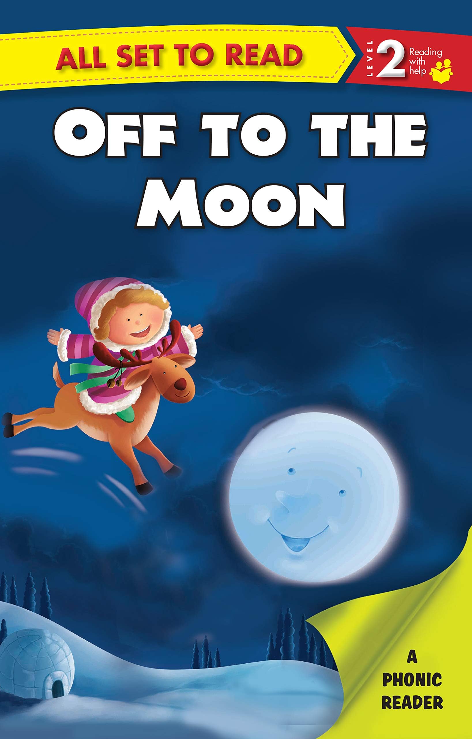 OM BOOKS INTERNATIONAL All Set to Read A Phonic Reader- Off to The Moon- Readers for Kids