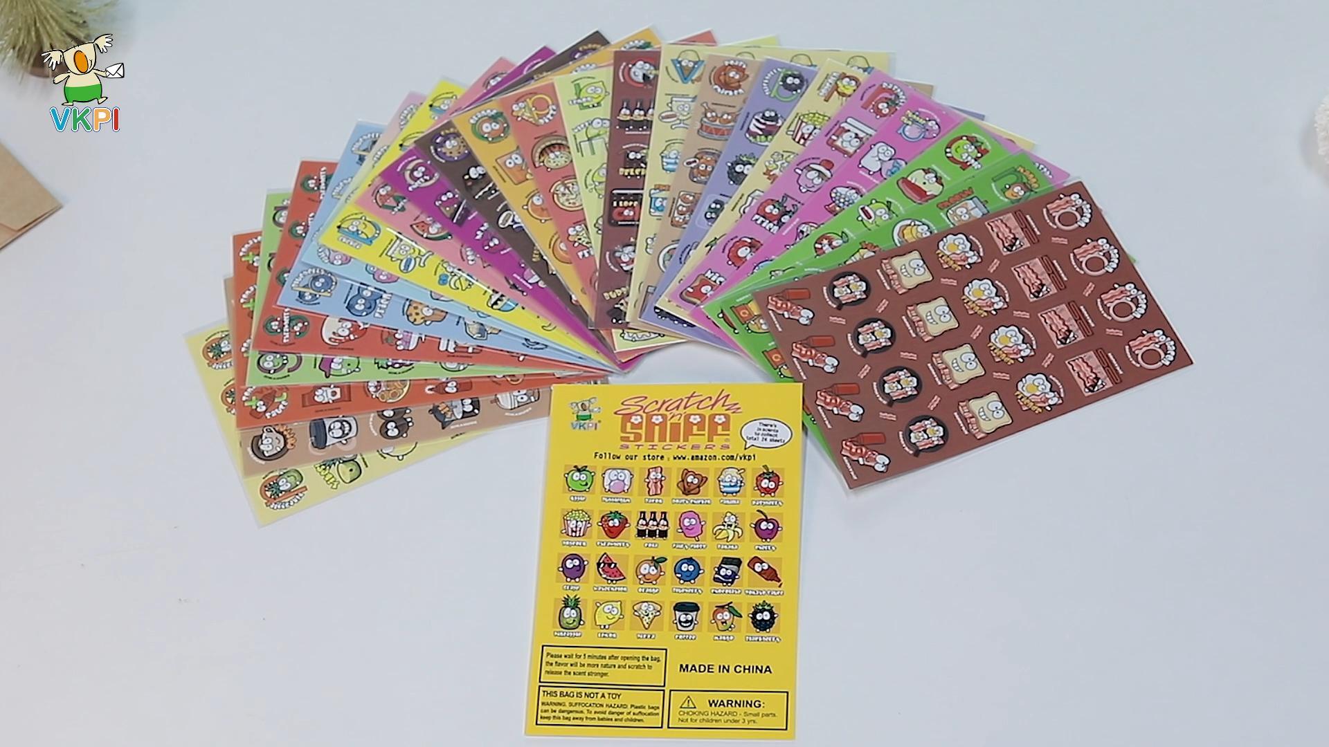 Amazon.com: VKPI Scratch and Sniff Stickers - 1728 Pieces, 24
