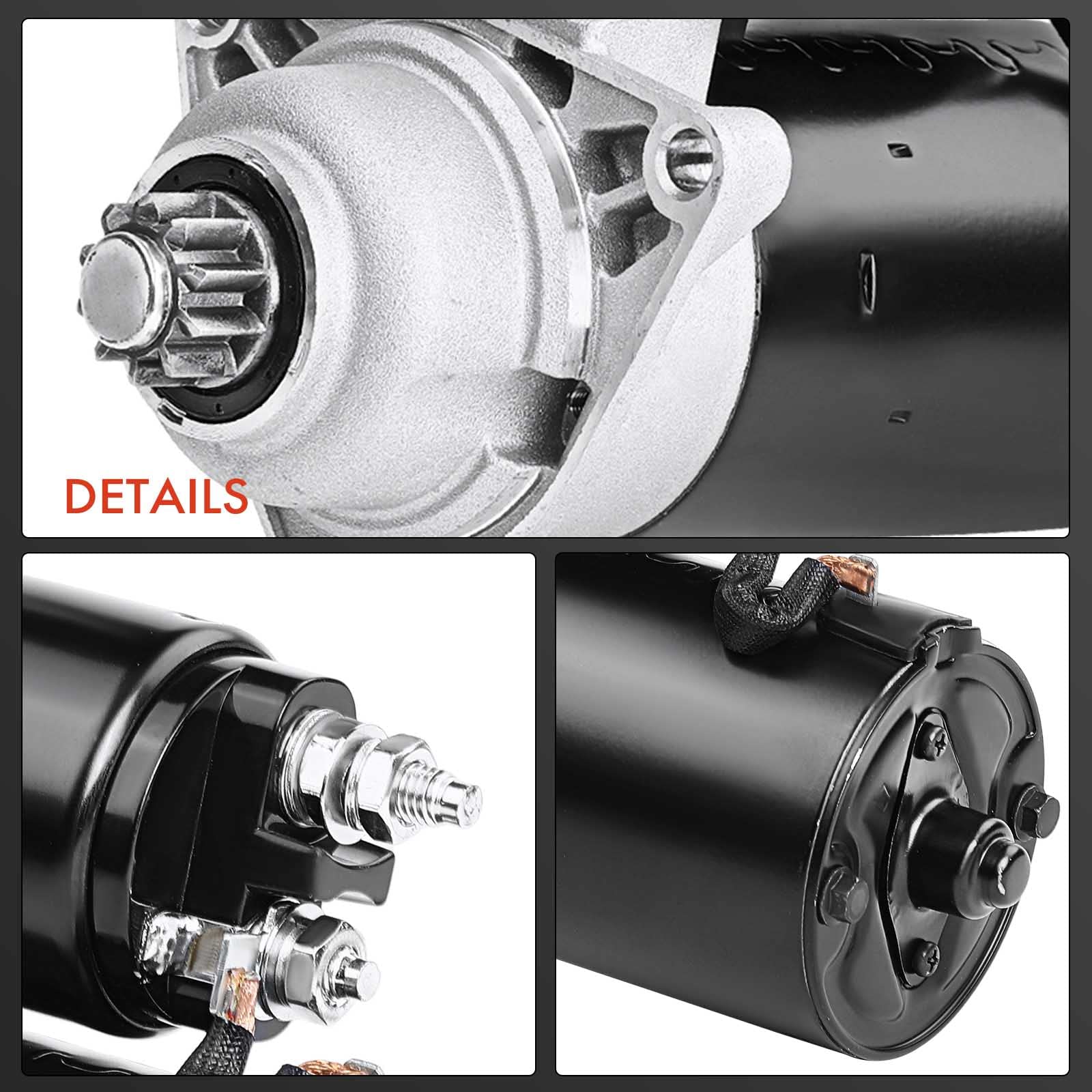 Frankberg Anlasser Starter Anlasser Auto Benzin 1,1 KW/12 V/9 Zähnez Kompatibel mit A4 8E2 8D2 A4 Avant 8E5 8D5 A6 Avant 4A5 P.a.s.s.a.t 3B2 3B3 Replace# 0001107013