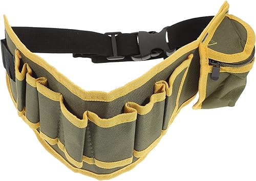 Miniatura 10 de Generic Cinturón de herramientas para la cintura cinturón de herramientas de construcción resistente, cinturón de herramientas Oxford ajustable con